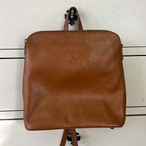 Never used Italian leather mini book bag